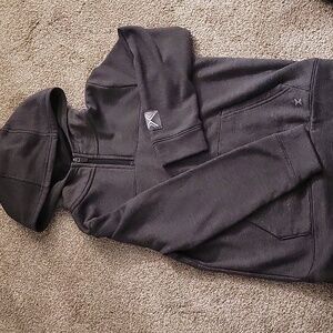 Xersion Black and Gray Hooded Jacket